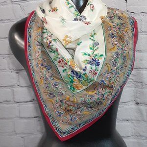 VINTAGE: Oscar de la Renta SILK Scarf